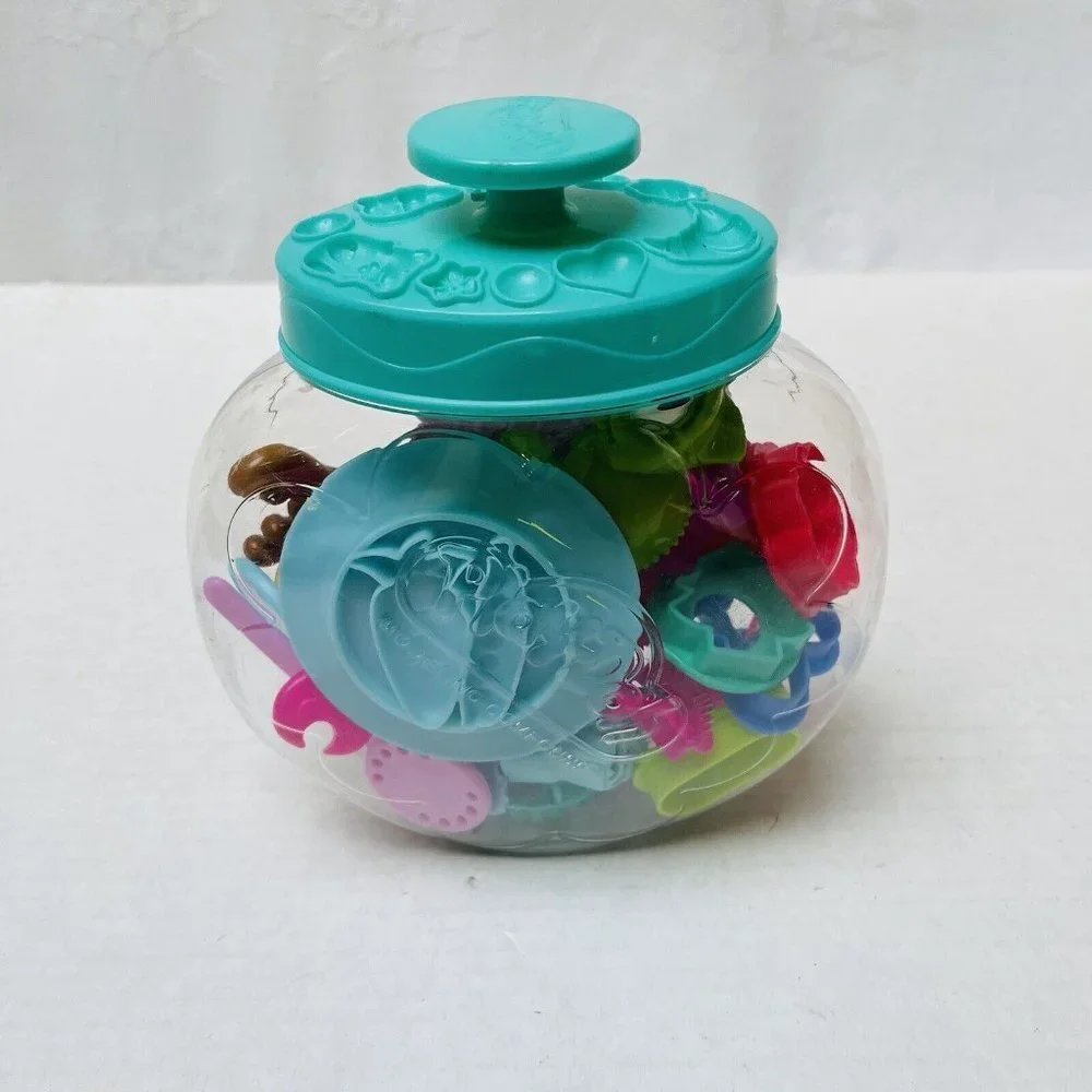 Play Doh Dough Accessories in PlayDoh Container with‎ Lid 24 pieces Kids Toy